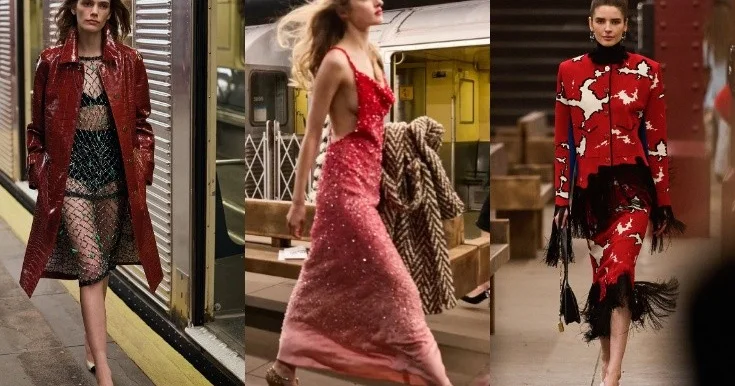 Məşhur brend metronu podiuma çevirdi Fotolar