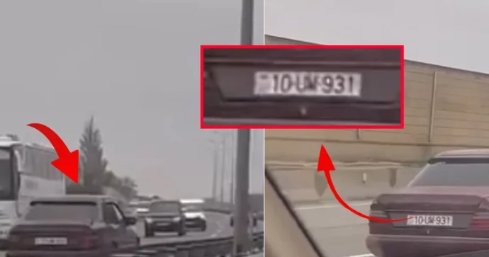 Bakı Qazax yolunda maşını tərsinə sürən sürücü HƏBS EDİLDİ VİDEO