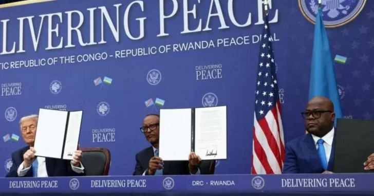 Президенты Руанды и ДРК в присутствии Трампа подписали мирное соглашение
