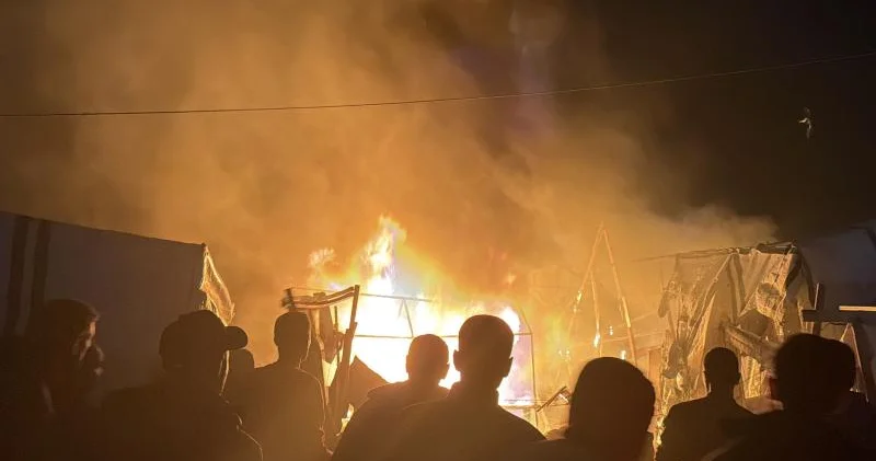 İsrail ordusu Qəzzada çadır şəhərciyini vurub Ölənlər var