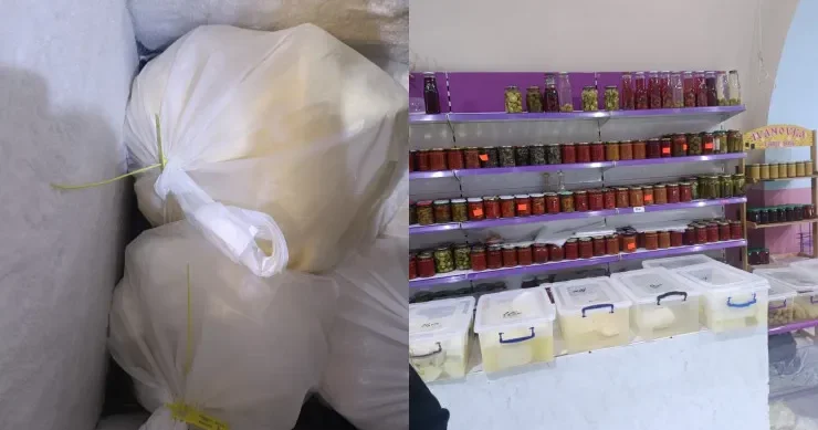 Bakının mərkəzində saxta kərə yağı satırlar