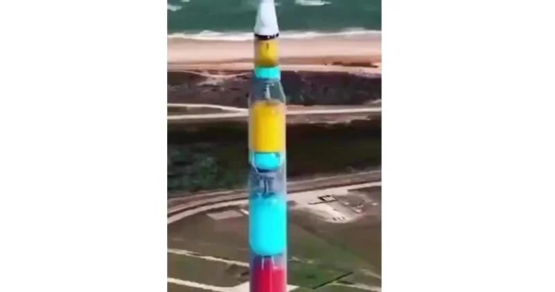 Анимация показала, как ракета использует топливо ВИДЕО