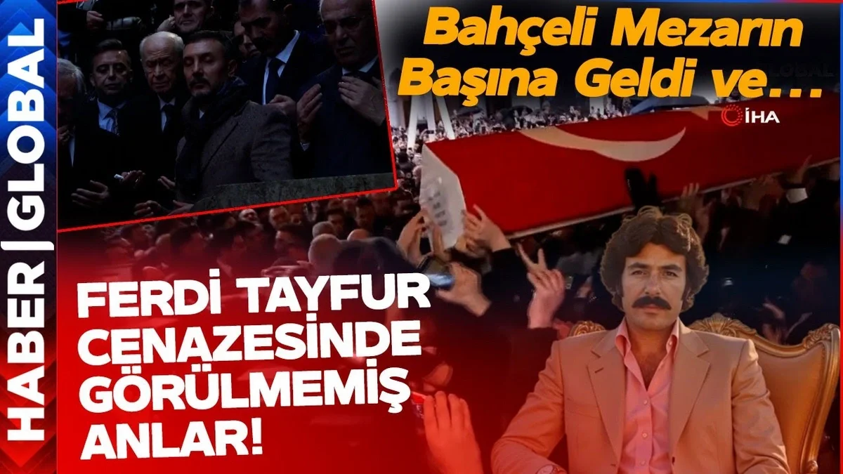 Ferdi Tayfurun dəfnindən görülməyən kadrlar... VİDEO