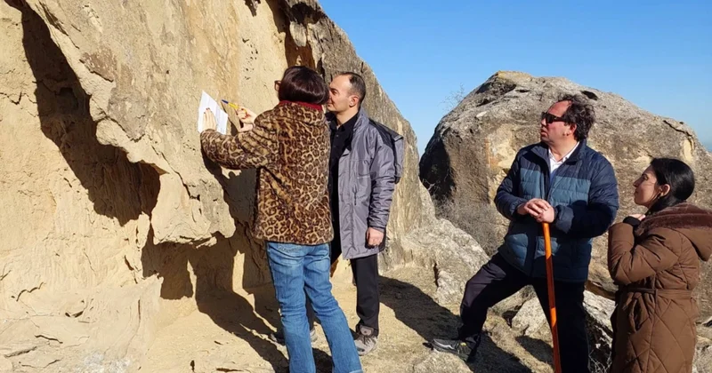 Qobustanda qəribə tapıntı: naməlum təsvir üzə çıxdı