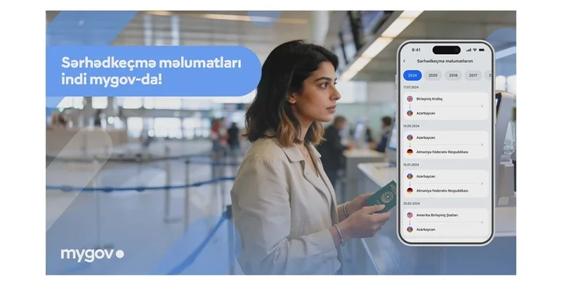 Vətəndaşlar sərhədkeçmə məlumatlarına artıq mygov platformasında baxa biləcəklər