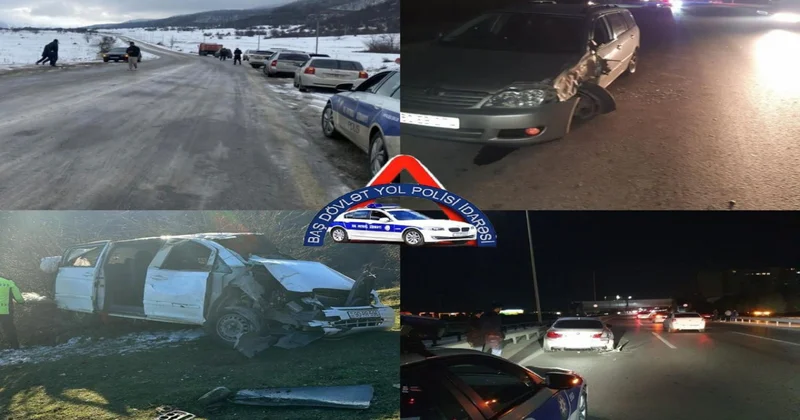 DYP: Dörd gündə yol qəzalarında 8 nəfər ölüb, 6 nəfər xəsarət alıb