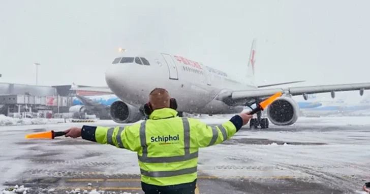 Снежный коллапс: 450 рейсов отменены в главном аэропорту Нидерландов