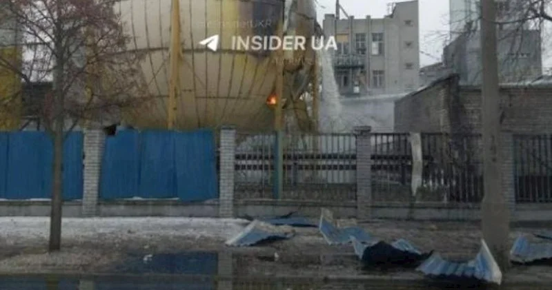 Rusiya Dneprdəki ABŞ nin zavodunu vurdu − 300 ton yağ küçəyə töküldü