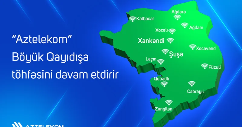 Həmin ərazilərdə GPON texnologiyası ilə sürətli internet bağlantısı yaradıldı