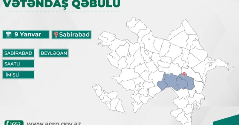 Kənd təsərrüfatı naziri Sabirabad, Saatlı, İmişli və Beyləqan sakinləri ilə görüşəcək