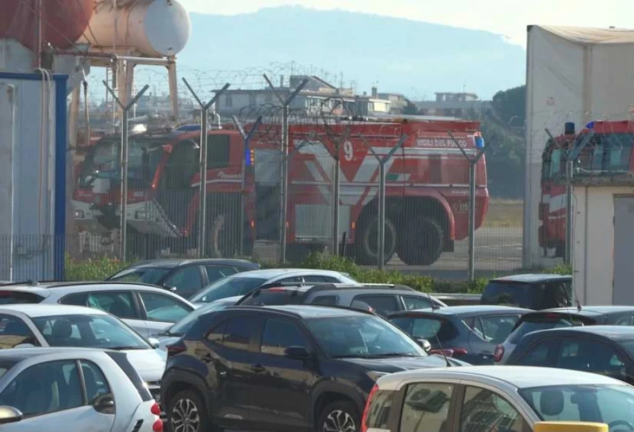 Romanın “Ciampino” aeroportunda yanğın törədilib