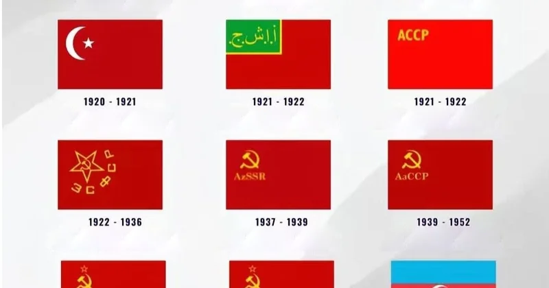 73 ildə 12 dəfə dəyişən Azərbaycanın dövlət bayrağı FOTO