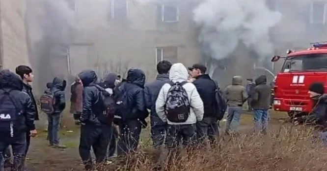 В Массалинском районе произошел пожар в школе