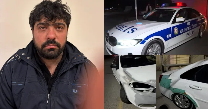 Nəsimidə polisdən qaçan sürücü saxlanıldı; narkoman çıxdı VİDEO