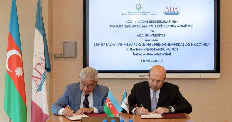 Dövlət Şəhərsalma və Arxitektura Komitəsi ilə ADA Universiteti arasında Anlaşma Memorandumu imzalanıb KONKRET