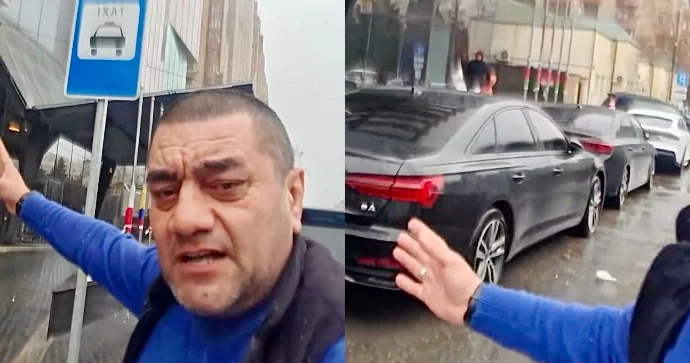 “Vergi ödəyirik, işləyə bilmirik” Prospektdə taksi dayanacağı zəbt edildi VİDEO