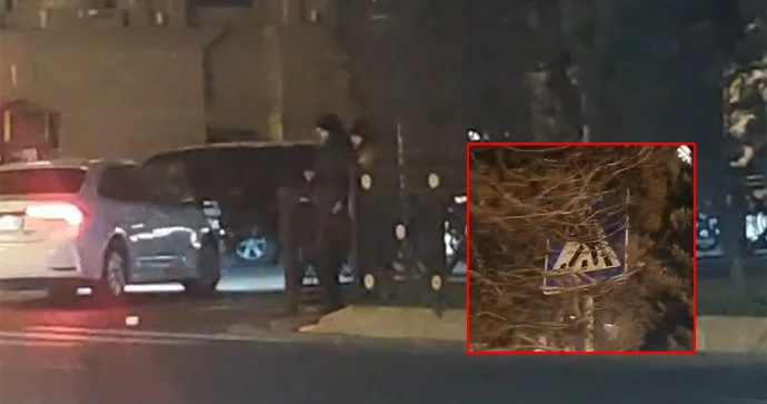 Bakıda yol nişanının qarşısını ağacların kəsməsi təhlükə yaradır VİDEO
