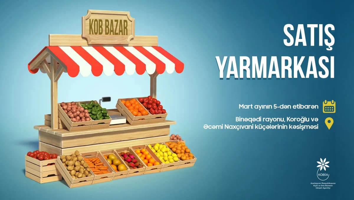 "KOB bazar" satış yarmarkası başlayır