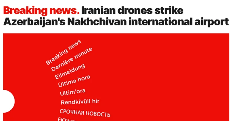 Euronews : İran dronları Azərbaycanın Naxçıvan beynəlxalq hava limanına zərbə endirib
