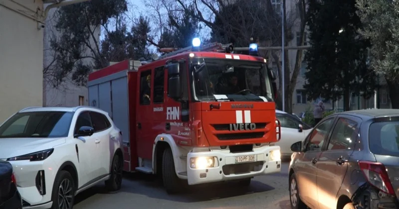 FHN Bakıda növbəti şərti yanğın təlimi keçirib VİDEO