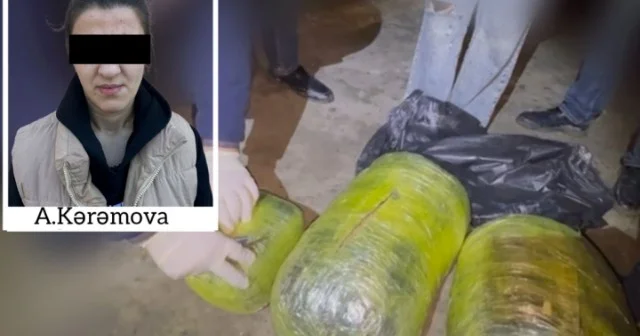 Sabirabadda qadın 14 kq narkotiklə tutuldu