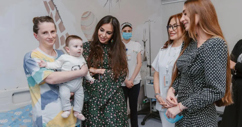 Leyla Əliyeva və Arzu Əliyeva “Leyla Medical Center”in Pediatriya Mərkəzində olublar FOTO