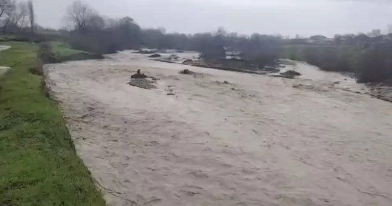Quba Qusar və ətraf çaylarda sel baş verdi Video