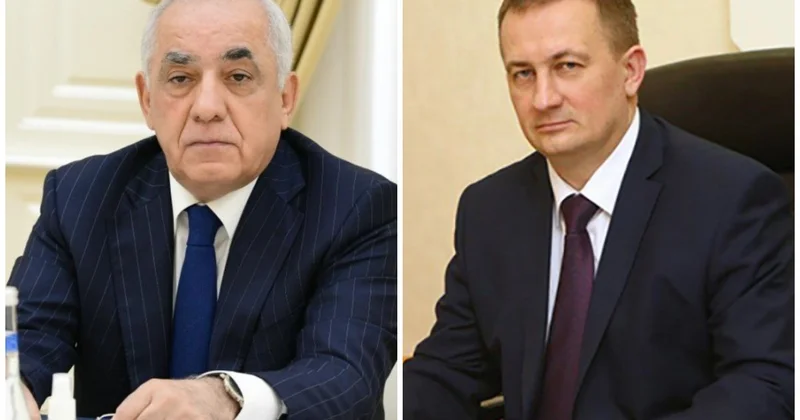 Огтай Асадов проводит встречу с премьером Беларуси