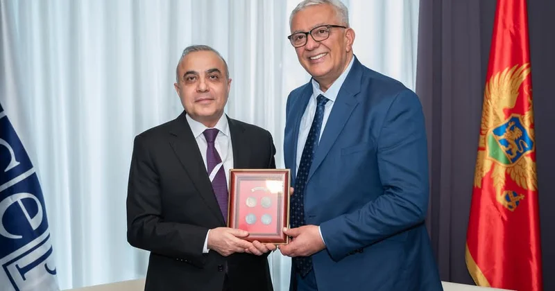 Azay Quliyev Monteneqro spikeri ilə görüşdü FOTO