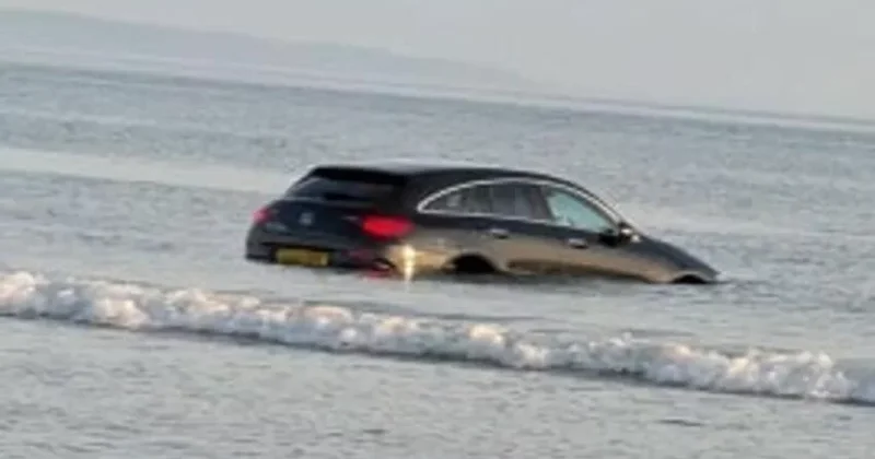 120 min dollar dəyəri olan yeni Mercedes suyun altında qaldı