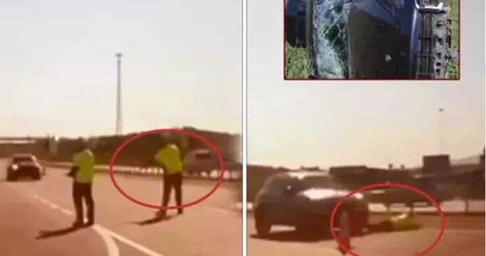Yol polisini maşınla vurub qaçan sürücü su borusunun içində yaxalandı VİDEO