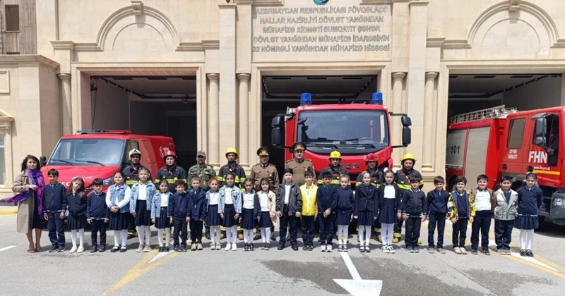 Dövlət Yanğından Mühafizə Xidməti Sumqayıtda “açıq qapı günü” keçirib