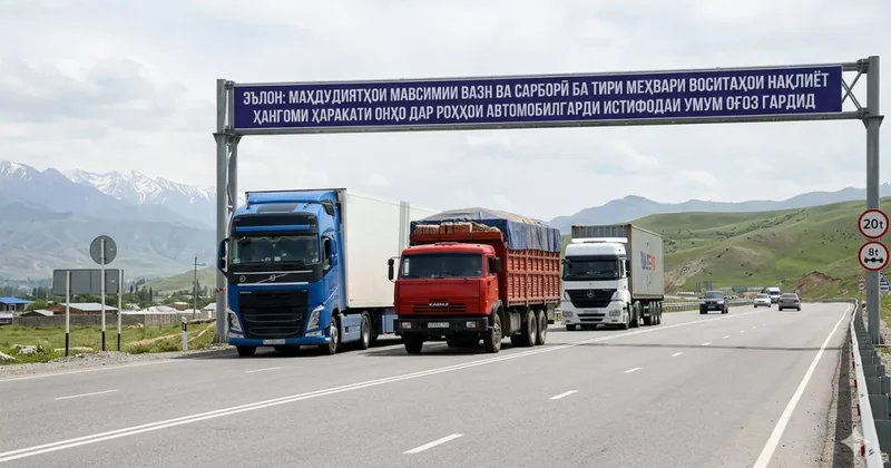 В Таджикистане ограничили движение грузовиков