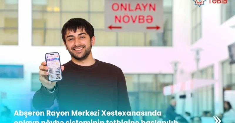 Abşeron Rayon Mərkəzi Xəstəxanası onlayn növbəyə keçdi FOTO