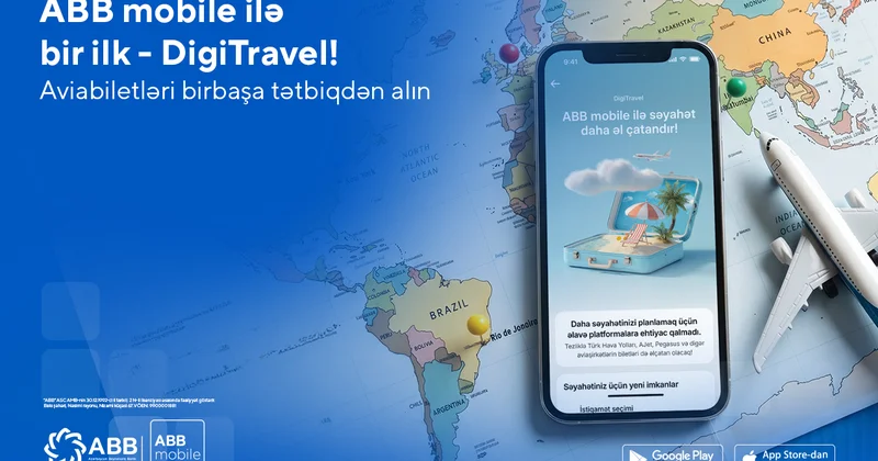 Впервые в стране теперь авиабилеты можно приобрести через DigiTravel в ABB mobile!