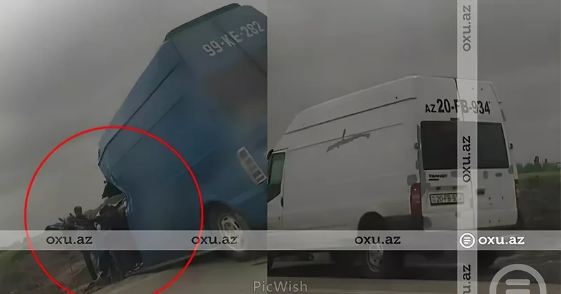 Смертельное ДТП на трассе Баку Газах: ВИДЕО