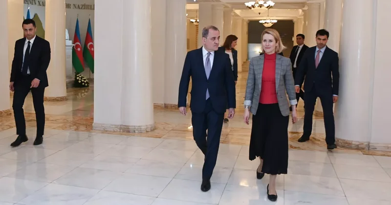 Джейхун Байрамов проводит встречу с Каей Каллас