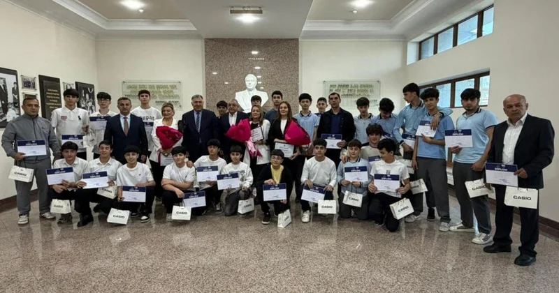 YAP Xəzər rayon təşkilatında Heydər Əliyevin 103 illiyinə həsr olunmuş voleybol yarışının qalibləri mükafatlandırılıb