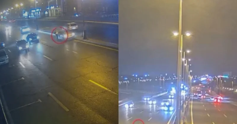 Piyada məsuliyyətsizliyinin səbəb olduğu qəzaların ANBAAN GÖRÜNTÜLƏRİ