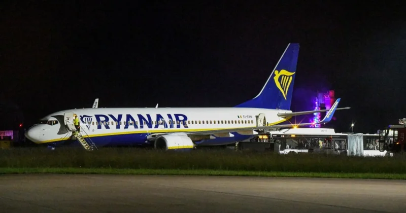 179 sərnişini olan təyyarə Almaniyada məcburi eniş etdi Yaralananlar var