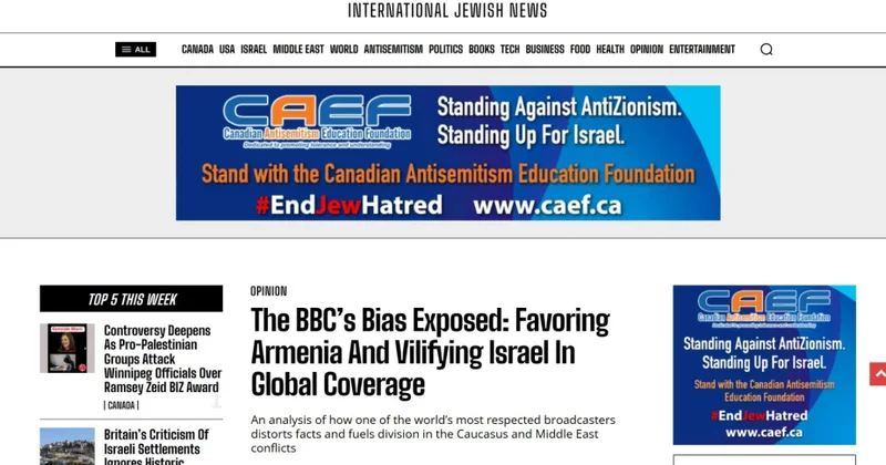 Kanada nəşri Azərbaycana qərəzli münasibətinə görə “BBC”ni qınayıb