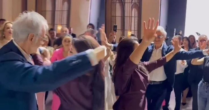 Xalq artisti ilə Polad Bülbüloğlunun rəqsi Video