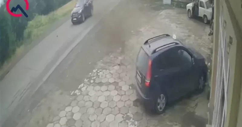 Рискованный обгон закончился больницей ВИДЕО ДТП в Товузе