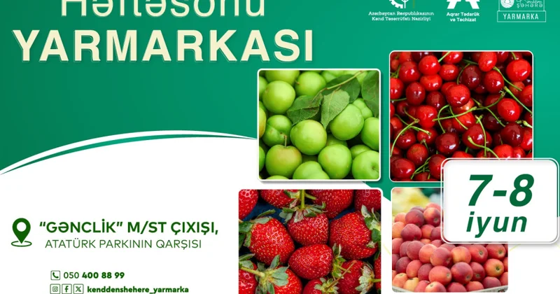 Bakıda “Kənddən Şəhərə” həftəsonu yarmarkası keçiriləcək