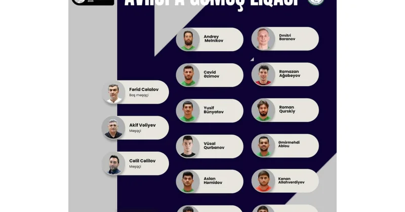 Azərbaycan millisinin Avropa Gümüş Liqası üçün yekun heyəti bəlli olub