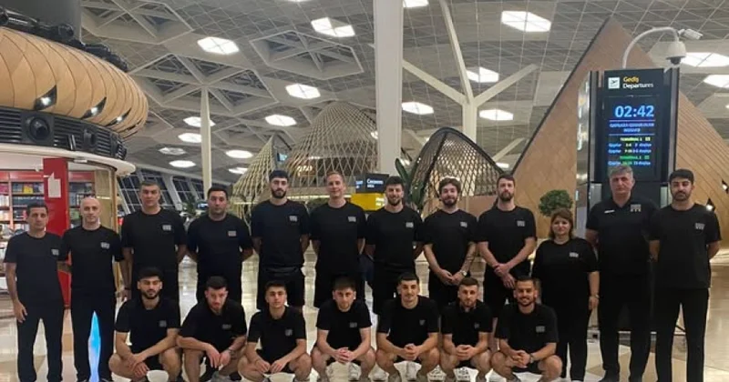 Azərbaycan voleybol millisi Avropa Gümüş Liqasındakı oyunları üçün İsveçə yola düşüb
