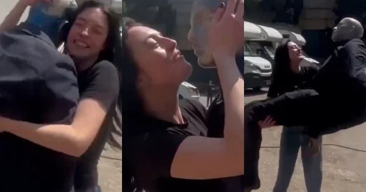 Bu dəfə manekenlə rəqsi gündəm oldu Video