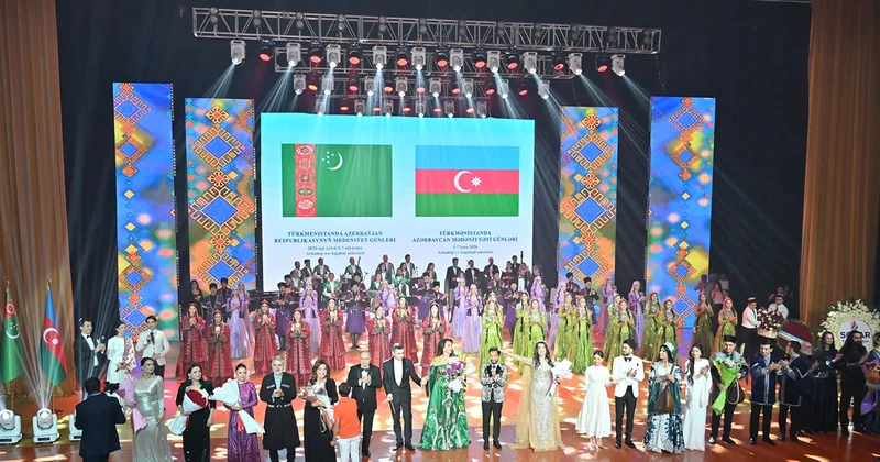 Türkmənistanda Azərbaycan gecəsi Fotolar