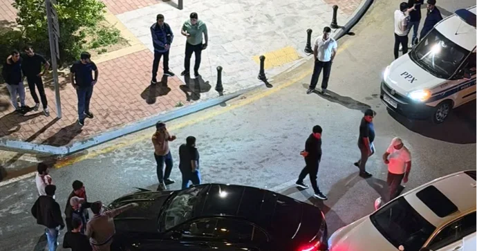 Bakıda iki avtomobil toqquşub VİDEO
