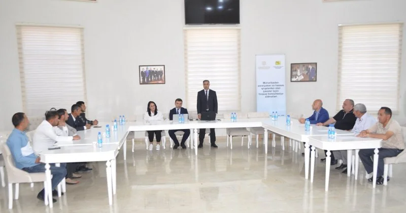Ağsuda müharibə iştirakçılarına hüquqi konsultasiya xidməti göstərilib